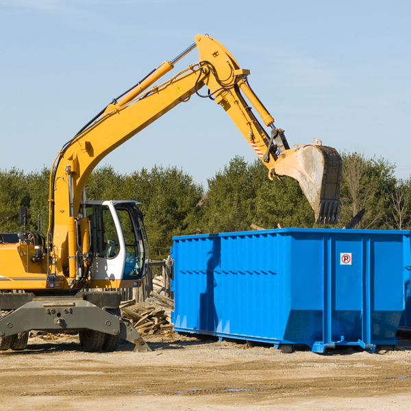 can i choose the location where the residential dumpster will be placed in Hudson FL